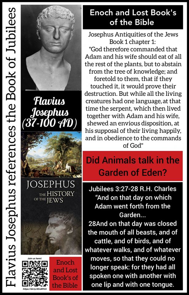 Meme comparing Josephus with the Book of Jubilees